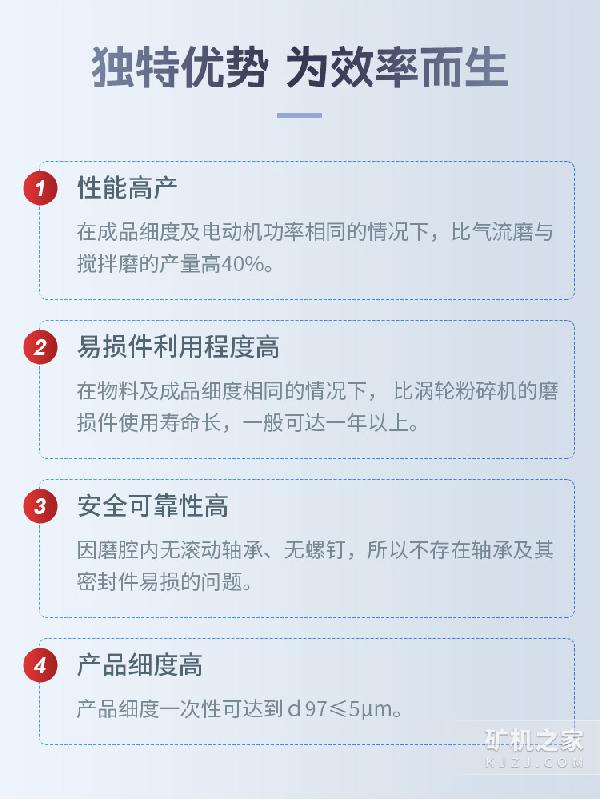 超細(xì)微粉磨優(yōu)勢(shì)