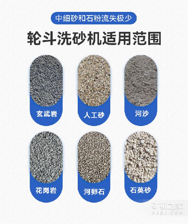 輪斗洗砂機(jī)適用范圍