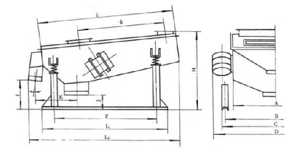 ZSSY鹽用振動篩安裝簡圖-河南振江機(jī)械