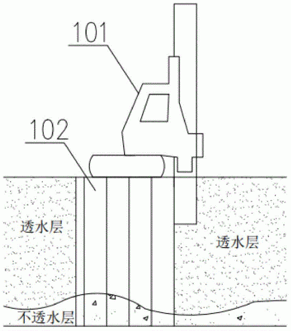 地下水重金屬修復(fù)反應(yīng)介質(zhì)材料及滲透墻體施工方法與流程