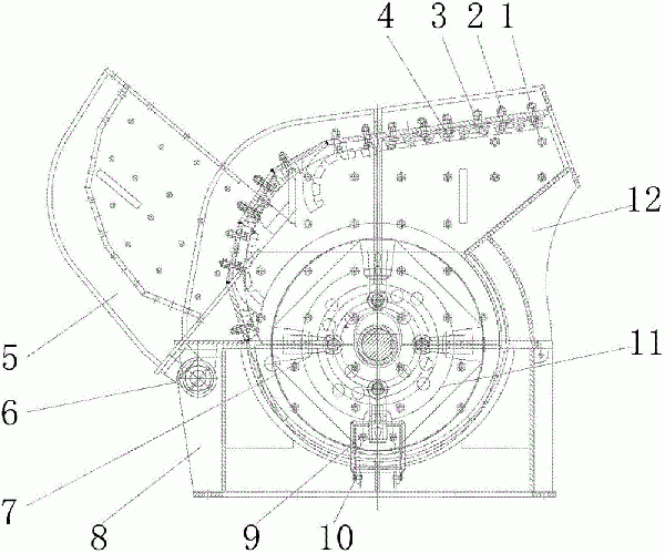 反擊錘破制砂機的制作方法