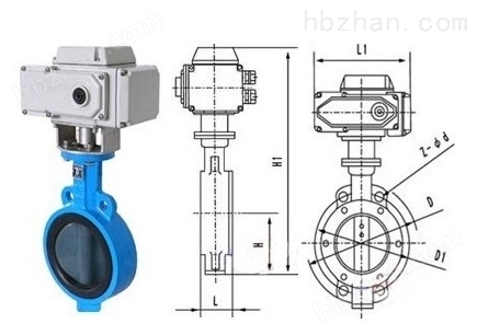 小口徑電動蝶閥DN25 PN1.6