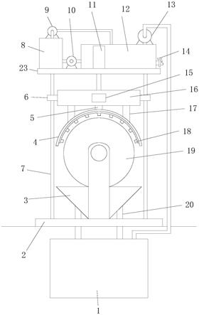 銅金粉球磨機(jī)用循環(huán)水冷卻裝置的制作方法