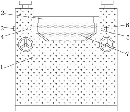 導(dǎo)電漿料生產(chǎn)用三輥機(jī)的新型擋板結(jié)構(gòu)的制作方法