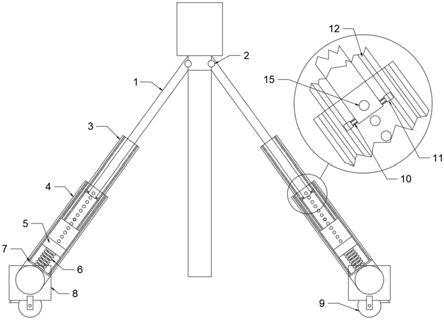 煤礦坑道鉆機(jī)用伸縮式壓戧柱的制作方法