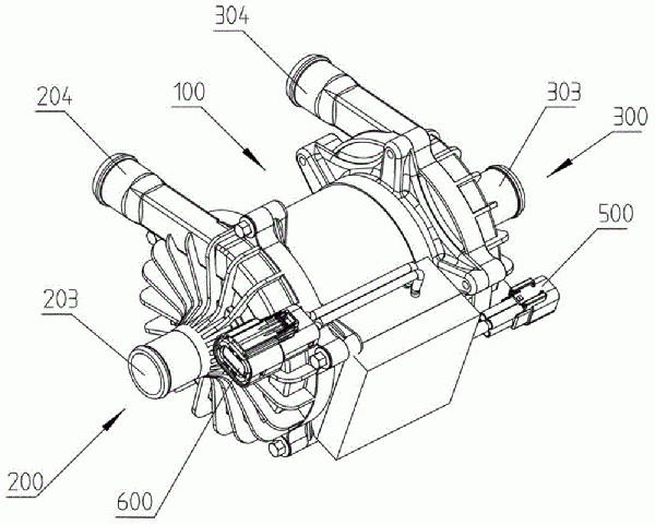一種集成式電動水泵及電動汽車的制作方法