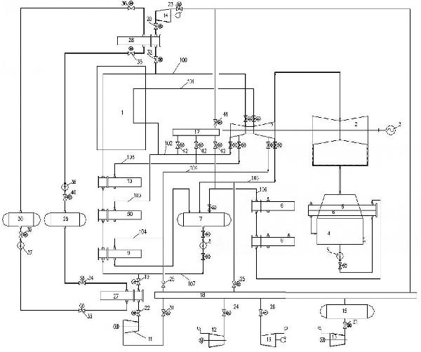 利用退役煤電機(jī)組雙壓余熱回收利用壓縮空氣儲(chǔ)電系統(tǒng)的制作方法