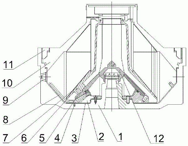 帶可換耐磨襯套的噴咀式碟式分離機(jī)轉(zhuǎn)鼓組