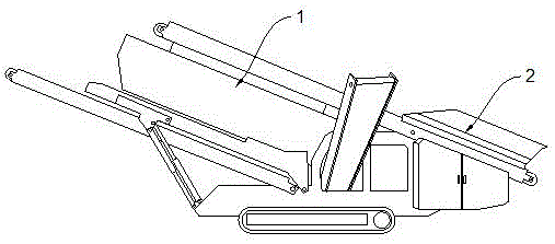 履帶移動(dòng)篩分站的物料多級(jí)篩分裝置