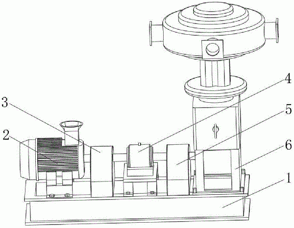 減速機(jī)聯(lián)結(jié)形式立式無油真空泵的制作方法