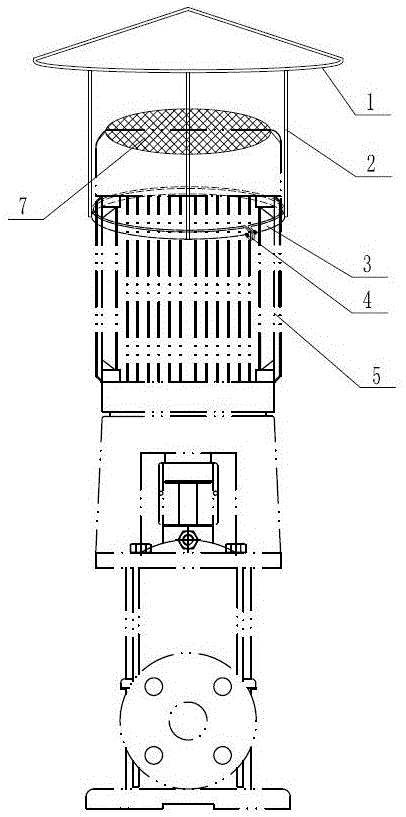 用于立式水泵的電機防雨罩的制作方法