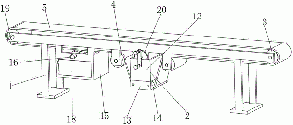 礦用皮帶輸送機張力調(diào)節(jié)結構