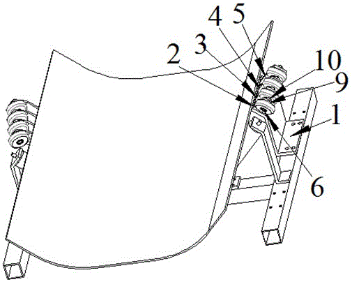 皮帶輸送機(jī)皮帶糾偏結(jié)構(gòu)