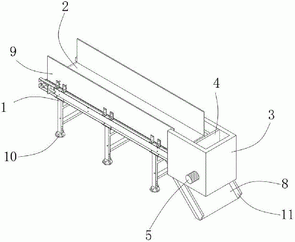 皮帶輸送機(jī)機(jī)頭防堵料裝置