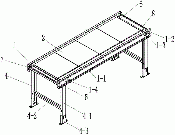 用于交叉帶分揀機(jī)自動供包區(qū)域的皮帶輸送機(jī)