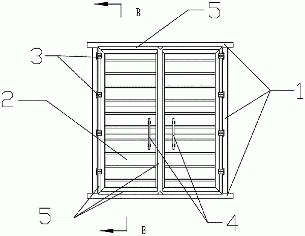 新型礦用風(fēng)門的制作方法