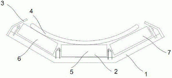 皮帶輸送機的防塵托輥裝置