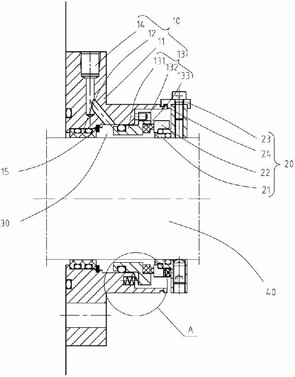 螺旋輸送機(jī)密封結(jié)構(gòu)