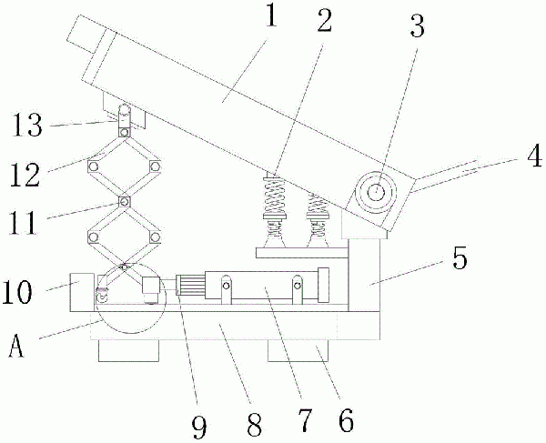 傾斜式螺旋輸送機(jī)構(gòu)