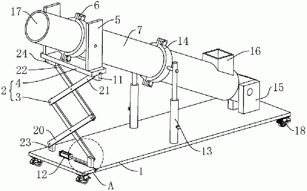 螺旋輸送機(jī)的支撐結(jié)構(gòu)