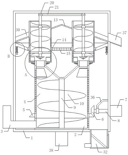 用于環(huán)保機(jī)械的有軸螺旋輸送機(jī)