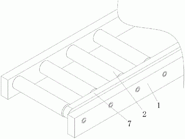 具有防脫結(jié)構(gòu)的滾筒輸送機構(gòu)