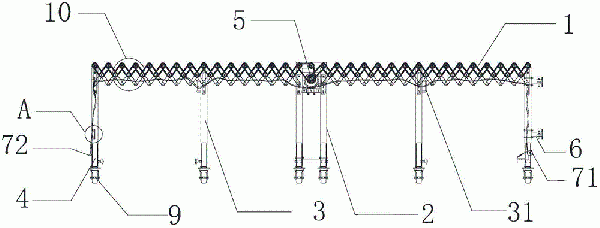 便于連接的鏈條傳動積放式滾筒輸送機(jī)