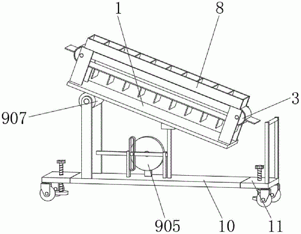 具有角度調(diào)節(jié)機(jī)構(gòu)的礦山刮板輸送機(jī)