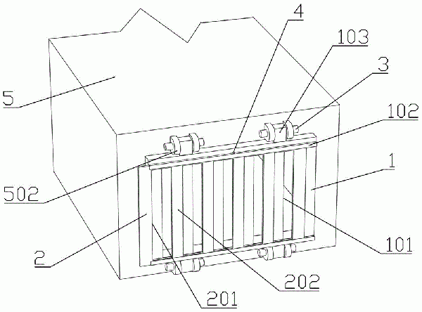 刮板輸送機(jī)的機(jī)尾蓋板組件