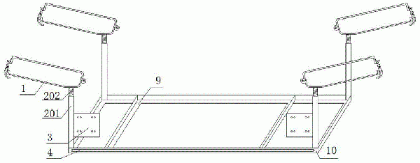 帶式輸送機(jī)機(jī)尾多種保護(hù)安裝架