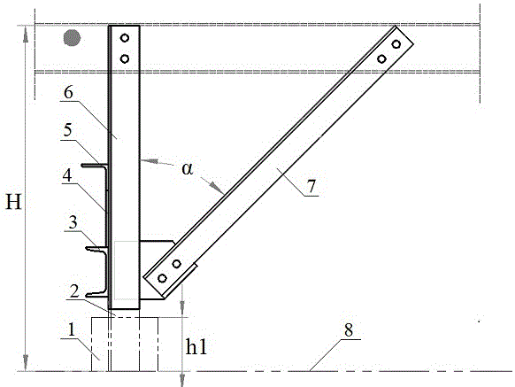 改造帶式輸送機(jī)用的支腿結(jié)構(gòu)