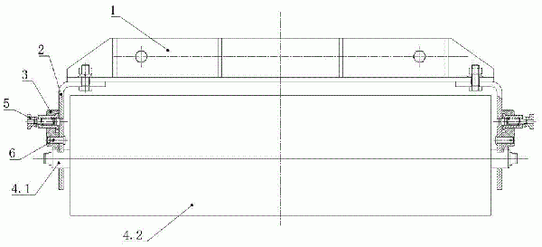 圓管帶式輸送機(jī)用快換輥?zhàn)油休伣M