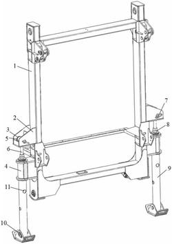 移動破碎站用工作支撐機構(gòu)