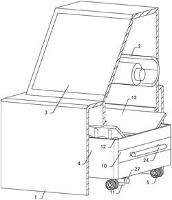 挖掘機(jī)引導(dǎo)輪打磨用廢屑收集裝置