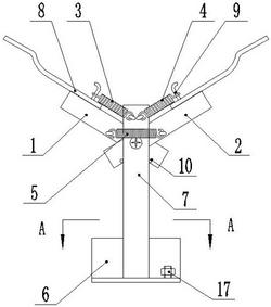 用于帶式輸送機(jī)滾筒自動(dòng)焊機(jī)的塔鐵裝置