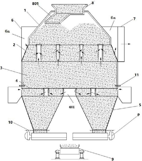 塔式燒結(jié)礦冷卻機(jī)及燒結(jié)礦冷卻方法