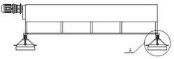 雙道螺旋式輸送機(jī)專用減震結(jié)構(gòu)