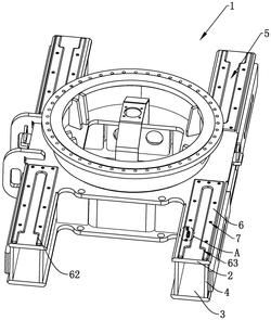 便于更換導(dǎo)向板的旋挖鉆機(jī)用車架