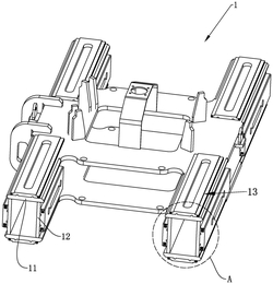 帶有間隙調(diào)節(jié)結(jié)構(gòu)的旋挖鉆機(jī)用車架