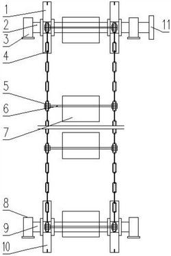 礦山斗式提升機鏈傳動機構(gòu)