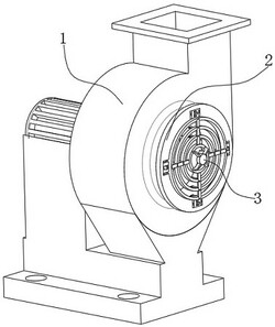 帶有安全防護(hù)罩結(jié)構(gòu)的離心通風(fēng)機(jī)