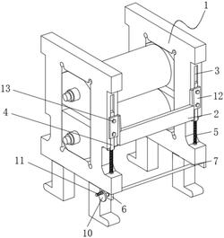 新型軋機進口橫梁調整固定裝置