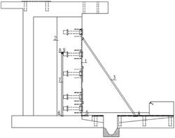 立式軋機(jī)機(jī)架基礎(chǔ)埋件安裝裝置