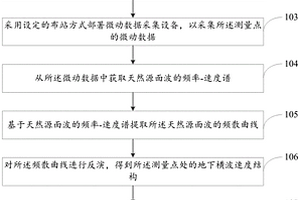 砂巖鈾礦天窗構(gòu)造的微動探測方法及系統(tǒng)