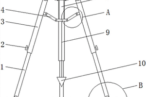 地質(zhì)勘探用目標(biāo)鉛錘穩(wěn)固性三腳架