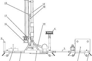 自移式煤礦頂板厚度鉆探裝置