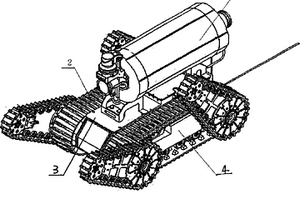 模塊化履帶搖臂式煤礦井下探測機器人