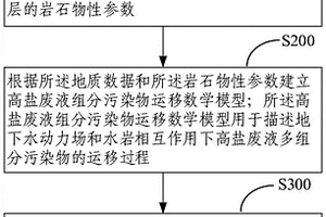 深部地質(zhì)中灌注高鹽廢液組分運移模擬方法和電子設(shè)備