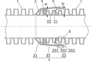 波紋管間連接的防脫密封結(jié)構(gòu)