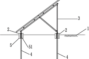 光伏組件支架帶混凝土塊的錨桿基礎(chǔ)結(jié)構(gòu)及設(shè)置方法